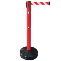 LTP02 road barrier with red and white tape 3m LTP02 road barrier with red and white tape 3m