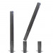 ST02-M-500 removable bollard 50 cm, gray