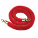 Red velor rope 1.5m, dia.40 (gold)
