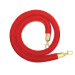 Red velor rope 1.5m, dia.32 (gold)