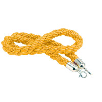 Golden twisted rope (silver carabiners) Golden twisted rope (silver carabiners)