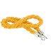 Golden twisted rope (silver carabiners)