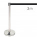 LT03 Retractable Belt Barrier with black tape 3m