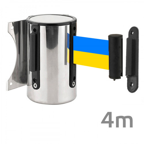 Пристінний тенсатор з індивідуальним логотипом на стрічці 4 м - НТ04 - купити за низькою ціною в грн