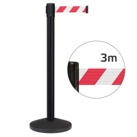 LTM02 barrier with red and white tape 3m LTM02 barrier with red and white tape 3m